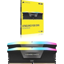 Corsaır Vengeance Rgb Ddr5 Ram 32gb 2x16gb 6200mhz Cl36 Intel Xmp İcue Uyumlu Bilgisayar Belleği - Siyah