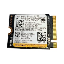 Mıcron 512gb Mtfdkbk512tgw 7000-4800mb/s M2 Nvme Gen4 Disk