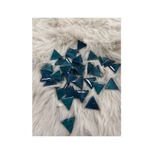 Sanatsal Kristal Mozaik Ks-25 25x25mm Üçgen Mavi 250gr