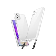 Zore Galaxy A06 Uyumlu Kılıf Airbagli Takılabilir Askı Aparatlı Nvth Snap Silikon Kapak-şeffaf Şeffaf