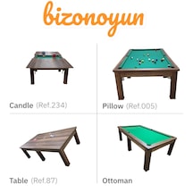 7 Feet Yemek,bilardo Ve Pinpon Masasıdır 234/134/80 Cm