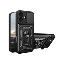 İphone 17 Pars Lens Yüzüklü Silikon - Siyah