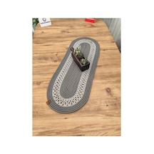 Jüt, Hasır, Dekoratif Masa Örtüsü, Runner 35x100 Cm, Amerikan Servis, Sehpa Örtüsü, Bohem Tarzı Antrasit Gri Antrasit Gri