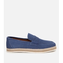 Hotiç Erkek Süet Deri Mavi Espadril 02ayh303360a620 Mavi