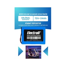 Kimmi Triporter Uyumlu Batarya Standart Kapasite Lifepo4 72v 24ah Elektrikli Motorsiklet Bataryası