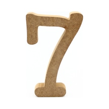 Na Neşeli Ahşap 15 Cm 18mm Dik Durabilen 7 Rakamı.ahşap Sayı Söz Nişan Doğum Günü Tabela Duvar Yazısı Duvar Süsü Model 15cm18mm7rakamı