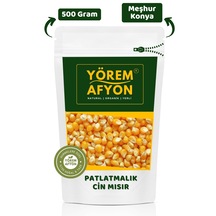 Yörem Afyon Meşhur Konya Organik Tarım Mahsulü Patlayan Mısır, Cin Mısır Zea Mays 500gr.