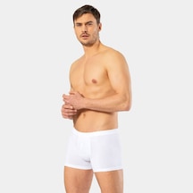 Cacharel Erkek Likralı Boxer 1335/beyaz Çok Renkli