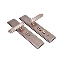 Suntek Paslanmaz Çelik Kapı Kolu Sağlam Kahverengi