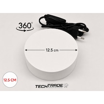 Ürün Çekimi Için 360 Dönen Stand Elektrikli 12.5cm Çapında - Beyaz