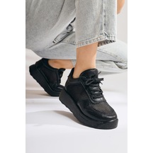 Kany Siyah Fileli Sneakers Spor Ayakkabı 001
