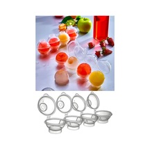 Pratik 4'lü Top Buz Kalıbı Sihirli 4'lü Küre Buz Kalıbı Sihirli Buz Kalıbı Plastik Diğer