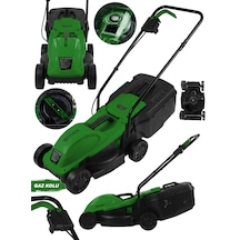 Steiner 1200w Elektrikli Bakır Sargılı Tekerlekli Çim Biçme Makinesi Yeşil 30 Litre Toplama Torbalı