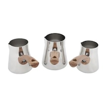Serenk Definition Standlı 4 Parça Çelik Cezve Seti Aeropress