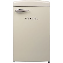 Vestel Retro SB14511 122 L Statik Buzdolabı Bej
