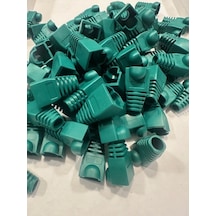 Yeşil Rj45 Kılıf Yeşil Cat6 Kılıf Yeşil Cat5 Kılıf 100 Adet