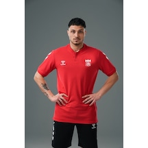 Hummel Armin Pamuklu Bebe Yaka Tişört Kırmızı Sivasspor