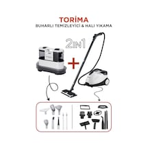 Torima CX002B Koltuk Ve Halı Yıkama Makinesi + CB-08C Buharlı Temizleyici