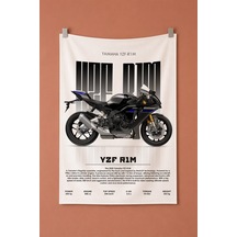 Yamaha Yzf R1m Dekoratif Duvar Örtüsü Duvar Halısı Reaste