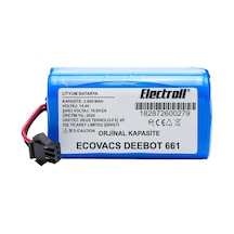 Ecovacs Deebot 661 Batarya 2600mah Pil Robot Süpürge Batarya