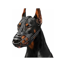 Valkyrie Köpek Ağızlığı No:5 Xl Nefes Alabilir Ayarlanabilir Plastik Ağızlık Büyük Irk 33-50 Kg Siyah