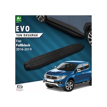 S-dizayn Fiat Fullback Evo Siyah Yan Basamak 193 Cm 2016-2019 A+ Kalite