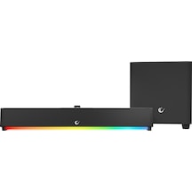 Rampage Rm-1 Soundwave Plus Siyah Total 64w 16v/4.06a Bt+usb+aux+tf Kartlı Gaming Soundbar Speaker