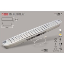 Cata Ct-9960 6W 60 Led Li Işıldak Şarjlı 6 Saat Işık Verir N11.12433
