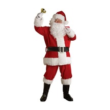 Kostümsarayı Yetişkin Noel Baba Kostümü Lüks Kadife