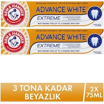 Arm Hammer Advance White 3 Tona Kadar Beyazlatıcı Diş Macunu 2 x 75 ML