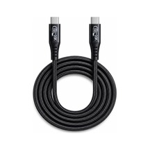 Thunderbolt 5 Usb-c To Usb-c Kablo, 80gbps-120gbps Veri Transferi, Pd240w Power Delivery, 16k 60hz Video Çıkışı, E-marker Akıllı Çip, Thunderbolt 3/4/5 Uyumlu 2 Metre Zr1323 Siyah