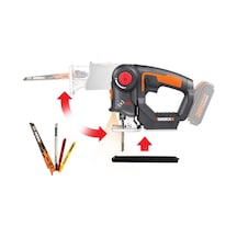 Worx Wx550.9 20volt Profesyonel Dekupaj Ve Tilki Kuyruğu Testere Akü Dahil Değildir Fr Wx550.9