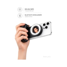 Manyetik Telefon Tutucu Selfie Işığı Bluetooth Kumandalı Tiktok Instagram Çekim Aparatı