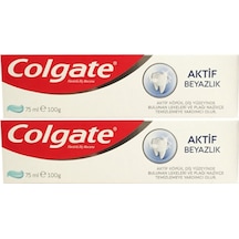 Colgate Aktif Beyazlık Beyazlatıcı Diş Macunu 75 ML x 2