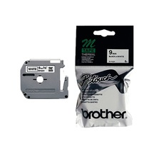Brother P-Touch M-K221 M-Tape 9 MM Beyaz Üzerine Siyah Kağıt Etiket