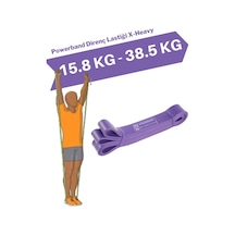 Powerband Direnç Lastiği ve Egzersiz Bandı Mor X-Heavy Mor