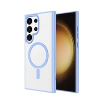 Nihcase Samsung Uyumlu Galaxy S24 Ultra Kılıf Krom Magsafe Tpu Kapak