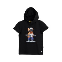Bad Bear Mood 24.06.12.001s Siyah Çocuk Baskılı Hoodie Sweatshirt Siyah