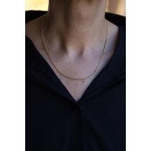 14 Ayar Altın 2 Mm Tilki Kuyruğu Zincir Kolye Zkm030