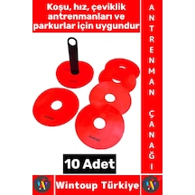 Antrenmanmalzemesi Futbol Basketbol Voleybol Koordinasyon Hız Çeviklik Antrenman Çanağı 10 Adet Çok Renkli