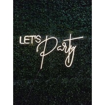 Lets Party Neon Led Tabela Dekoratif Aydınlatma 60x34cm