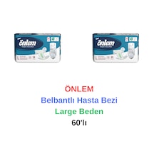 Önlem - Belbantlı Yaşlı Yetişkin Hasta Bezi Large Beden 60'lı L