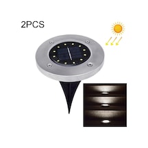 Sones Adet 12 Led Güneş Enerjili Gömülü Işık Yer Altı Lambası Ip65 Su Geçirmez Açık Bahçe Sokak Lambası Beyaz Işık