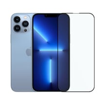 Safeus Tam Kaplayan Parmak İzi Bırakmayan Safir Ekran Koruyucu Cam , Apple Uyumlu iPhone 13 Pro Max İle