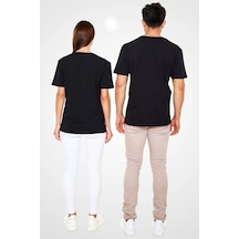 Startmore Ko Buta Bauhaus Baskılı Unisex Siyah Tişört T55128 Siyah