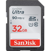 Sandisk Ultra 32GB SDHC UHS-I Sınıf 10 90MB/S Hafıza Kartı