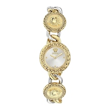 Versace Greca Stud Icon 28 Mm Quartz Saat Vrscve0q00325 Gri