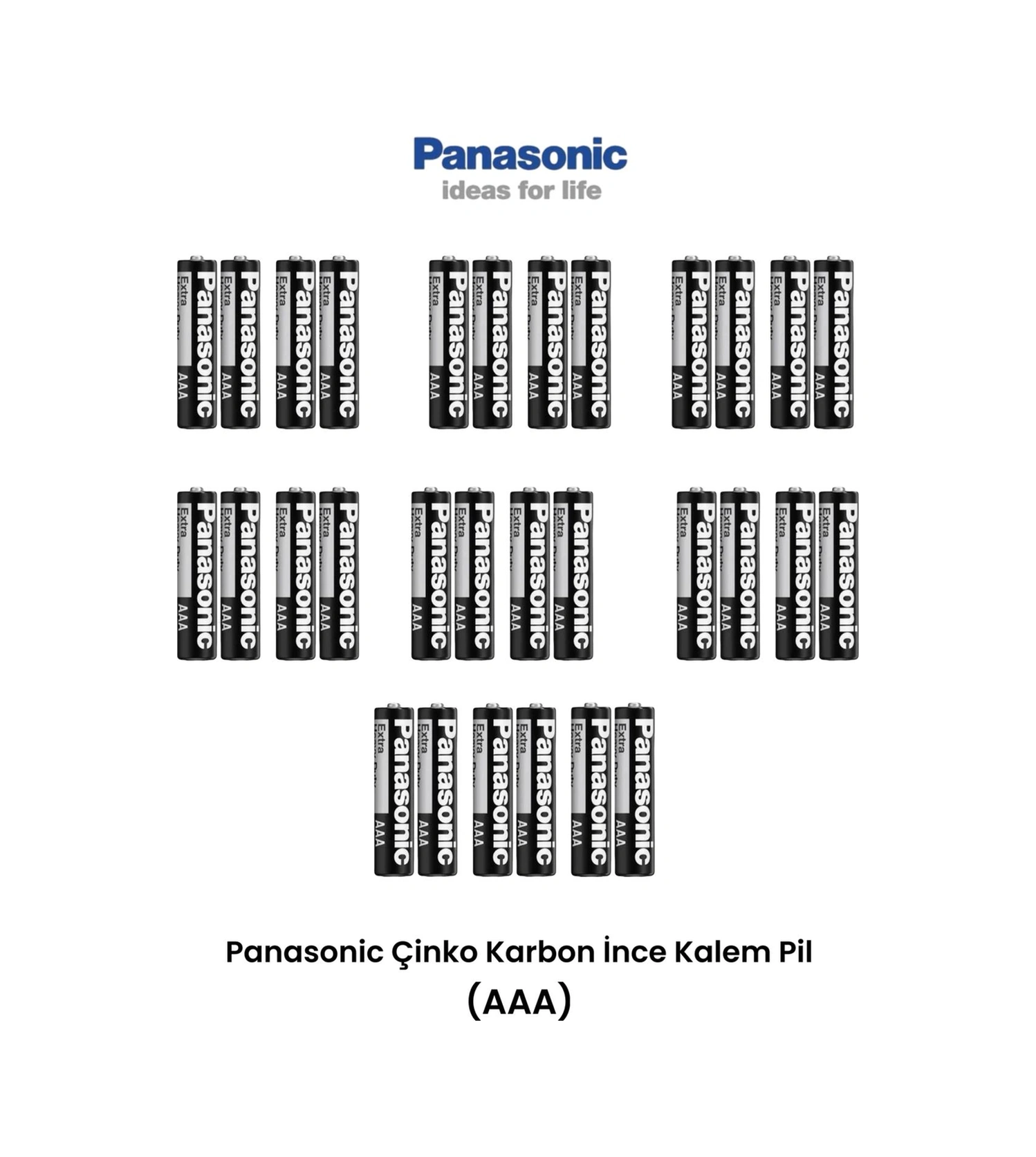 Panasonic Aaa İnce Kalem Pil 30 Adet Kumanda Lamba Pili