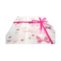 Müslin Çok Amaçlı Bebek Battaniyesi, Kundak, Emzirme, Alt Bezi, 80x80cm Pembe