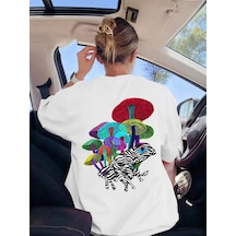 Noıssey Urban Pop Graphic Kadın Tişört Koleksiyonukod 5564 Beyaz